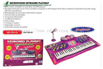 Microphone Keyboard Playmat
