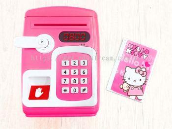 Hello Kitty Fingerprint Intellisence Saving Box With Sticker