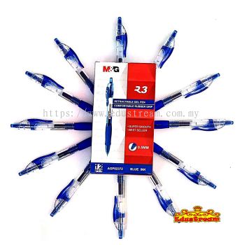 M&G R3 Gel Pen 0.5mm Blue (12Pcs/Box)