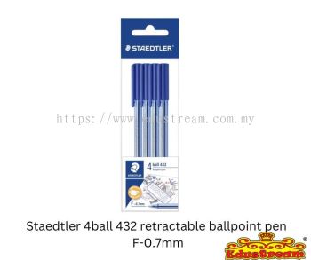 STAEDTLER 432F3PB4LA TH BALLPOINT PEN 0.7MM-BLUE