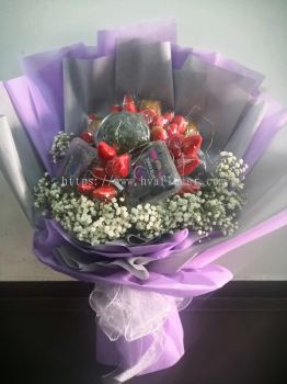 Hand Bouquet With Fruits