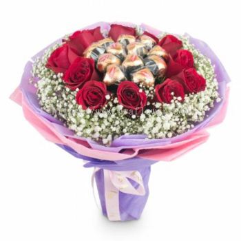 Chocolate Mix Rose Bouquet 01