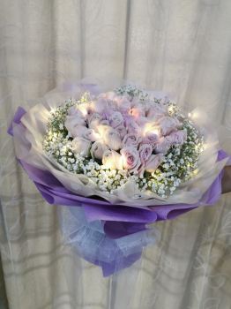 Purple Rose with LED