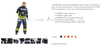 ROSENBAUER FIREMAN SUITE FIRE MAX 3 PART NO - 14498042