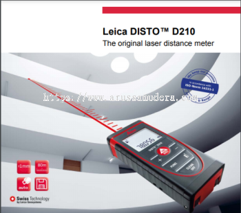 LEICA DISTO D210 LASER DISTANCE MEASURE METER 80M