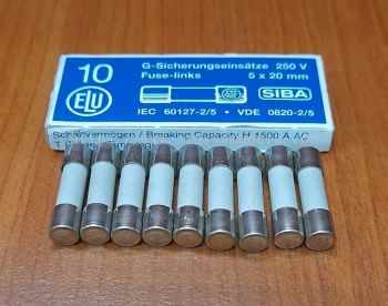 SIBA 7000765.10 FUSE LINKS 250V 10A 5 X 20 MM