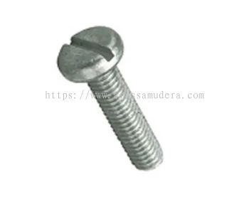 Slot Pan Steel Machine Screws DIN 85, M5x10mm