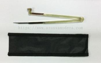 8 INCH S/STELL POINT PENSIL COMPASS WITH CLOTH COVER