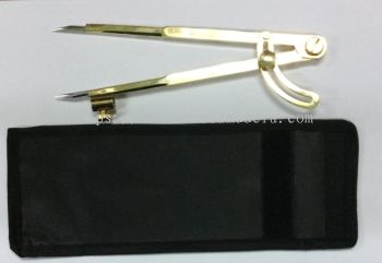 8 INCH S/STELL POINT DIVIDER  & PENSIL COMPASS WITH CLOTH COVER