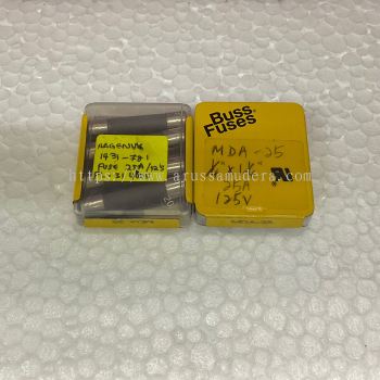 FUSE 25 AMPS 125 VOLTS 1/4” x 1/4”