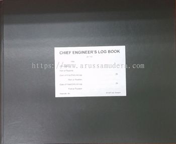 CHIEF ENGINEER'S LOG BOOK