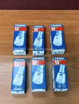TUNGSRAM PART NO: 6240-99-996-5221 PYGMY BULB 240V 15W B15
