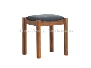 Wood dining stool