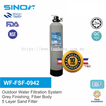 SINOR WF-FSF-0942 FIBER WATER FILTRATION SYSTEM