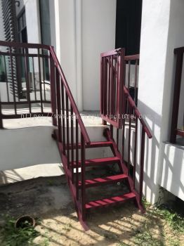 To supply & fabrication mild steel staircase paint - Subang Jaya