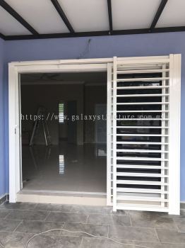 Before and After Progress: To Fabrication,supply and Install Powder Coated Door Grille and Sliding Grille - Cheras 