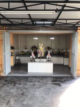 To Fabrication, Supply and Install New Folding Sliding Door Grille with Expended Metal Paint - Kampung Jawa