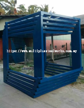 Heavy Duty Stackable Pallet Tainer (Upside Down Design)  Custom Steel Storage Cage Malaysia   Industrial Warehouse Use