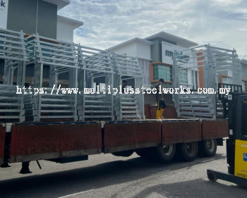 Heavy Duty Galvanized Nestainer Stackable Storage Pallet Tainer 1000KG Capacity for Warehouse & Industrial Storage