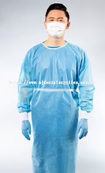 NON-WOVEN ISOLATION GOWN 40GSM WITH KNITTED CUFF, MEDICOS