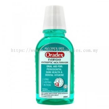 ORADEX EVERYDAY ANTISEPTIC MOUTHWASH - 250ml