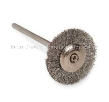 SILVER WIRE BRUSH MOUNTED, RENFERT