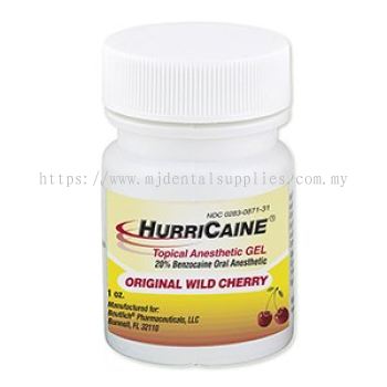 HURRICAINE TOPICAL ANAESTHETIC GEL, WILD CHERRY