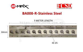 BA-008-R-S Stainless Steel Cargo Track