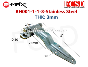 BH-001-1-1-8-S Stainless Steel Hinge