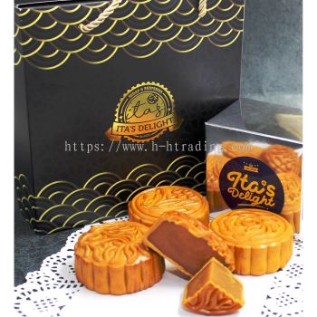Kuih Bulan Mooncake Premium Lotus Durian Pandan Tiramisu Sesame Custard Mung Bean Halal 170g Saiz Besar