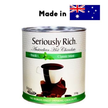 Seriously Rich Fraus Thick Classic Mint Chocolate Cocoa Drinks Powder