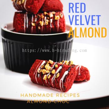 Kuih Raya Ita Delight Red Velvet Almond Cookies