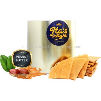 Ita Delight Peanut Butter Kacang Mentega Kuih Kapit Folded Love Letter Premium Gold Tin Extra Santan Coconut Extra Egg