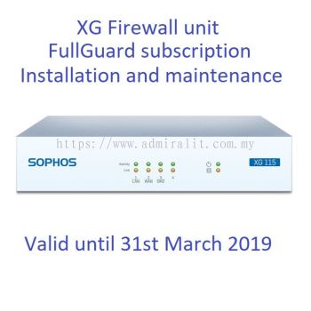 Sophos XG Next-Gen Firewall Subscription Service
