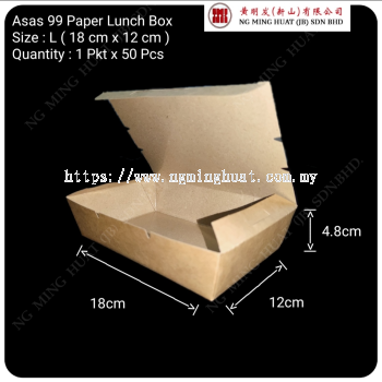 Asas Paper Lunch Box ( L)