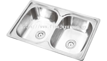 Double Bowl Kitchen SInk With Waste