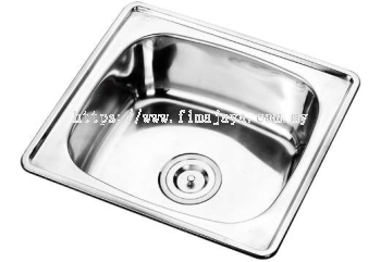 Single Bowl Kitchen Sink With Waste 440x400x160