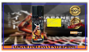 SAMURAI SPRAY PAINT F12* FLAT YELLOW