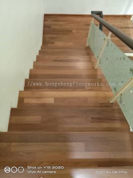 Parquer Flooring - Staircase (Teak Wood)