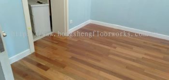 Refurbishment of Balau wood flooring