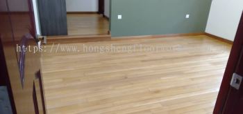 Refurbishment of Balau wood flooring