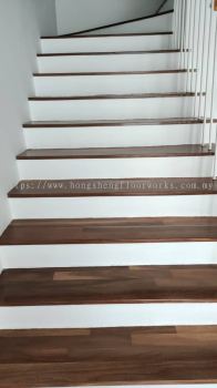 Balau wood staircase