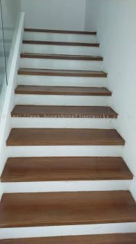 Balau wood staircase