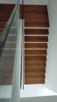 Balau wood staircase