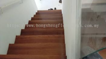 Balau wood staircase