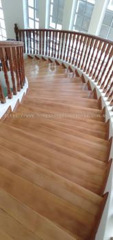 Balau wood staircase