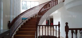 Balau wood staircase