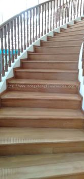 Balau wood staircase