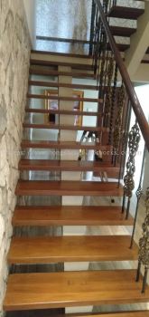 Balau wood staircase