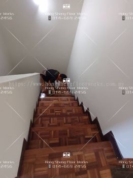 Staircase _ Parquet Floor Polish @Mont Kiara Area